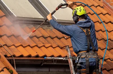 Démoussage et hydrofuge de toiture à Foissiat